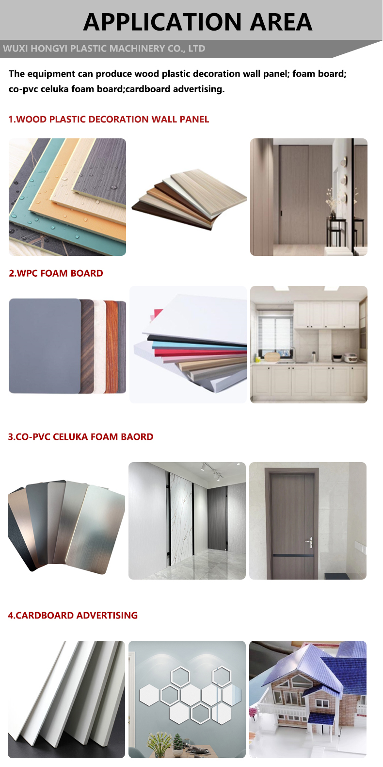 WPC crust composite foame board extrusion line