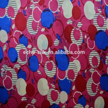 printed silk satin fabric.