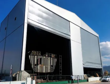Large hangar door custom