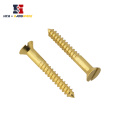 DIN 97 Brass Slotted Flat Head Wood Screw