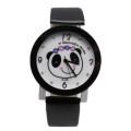 School Girls Panda Pattern Leather Wristband Watches