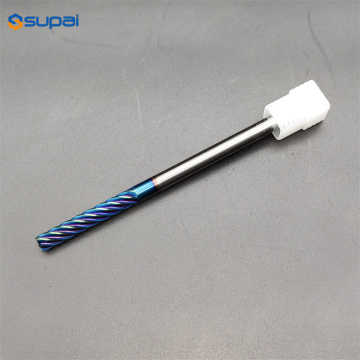 6Flutes End Mill Milling Cutters With Blue-Nano coating