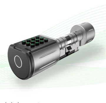 Euro Electronic Cylinder with Knob: Electronic Key, IC Card, and Password Lock Cylinder