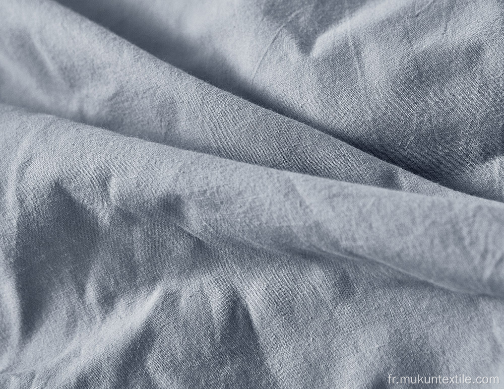 draps de lit en coton lavé literie ensembles de housse de couette