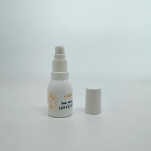 Opal Glass Lotion Bottles glass bottle for cosmetics skincare Supplier