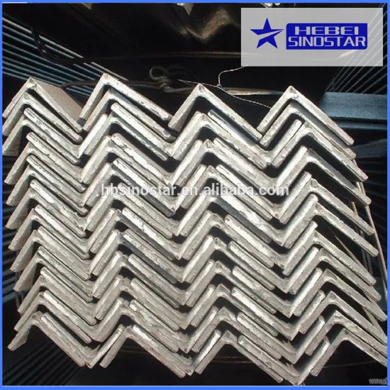 Unequal angle steel profiles