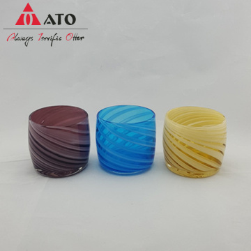 Solid color with pure color candle holder decor