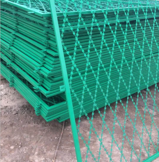 Welded Razor Mesh Panel Galvanised for Site Security