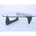 Mesa de centro Isamu Noguchi com tampo de vidro