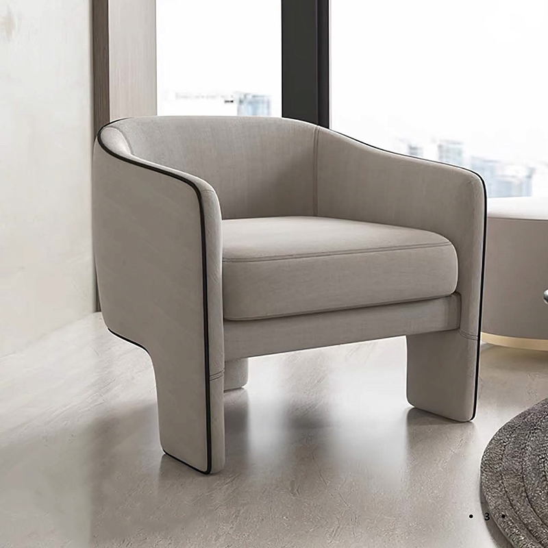 Modern Arm Chair Sofa velvet Baby Face Fabric