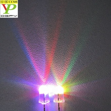 5mm Round RGB LED Multicolor Flashing Diode - CE & RoHS Compliant
