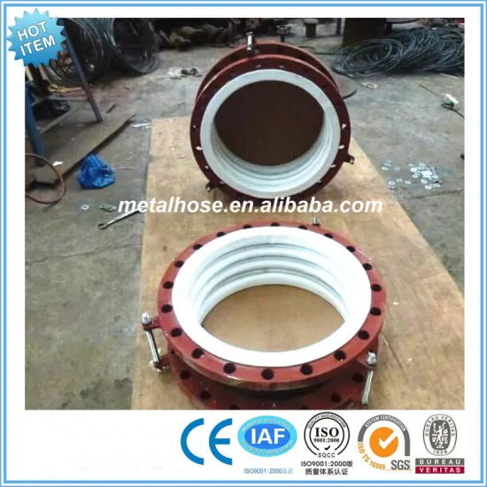 ptfe expansion joints with stainless steel flange ends
