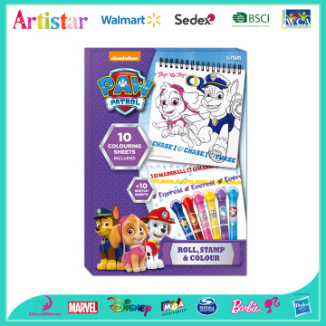 PAW PATROL Stamp colouring set