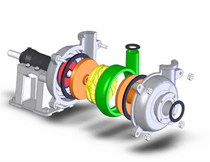 Horizontal slurry pump environment protection industry pump