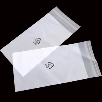 frosted plastic clothing bag