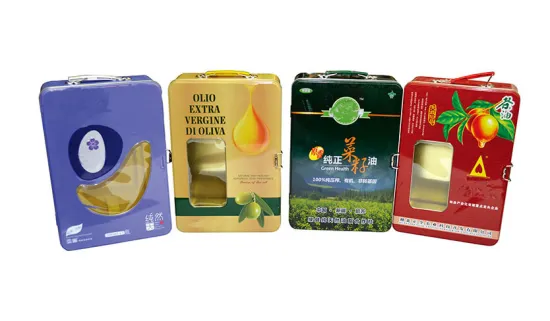 a Series Olive Oil Packing Tin Box
