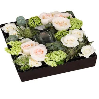 Square Roses Box Packaging Flower Paper Box