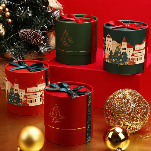 Custom Chocolate Packaging Cylinder Round Box Paper