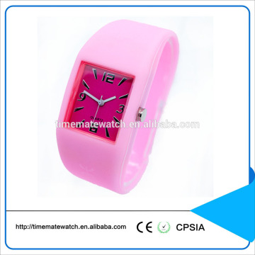 Waterproof christmas gifts colorful quartz silicone sport watch with custom logo