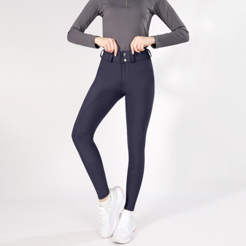 Women Zipper Horse Riding Breeches Equestrian Leggings