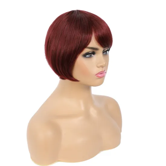 New Design and Latest Hot Sale Short Pixie Cut Wig, 100% Pixie Cut Human Hair Bob Wigs