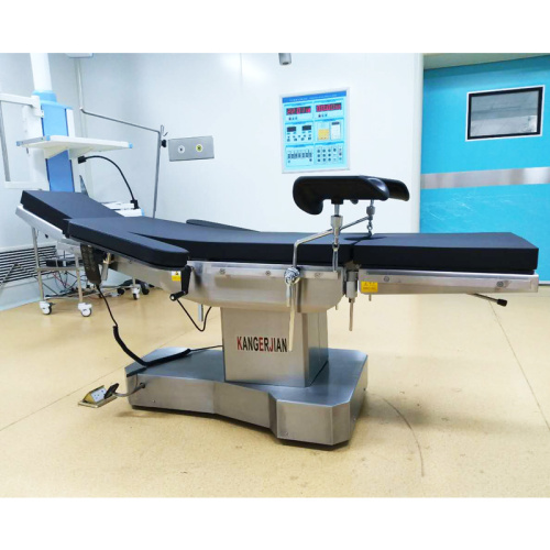 Mesa de operaciones eléctrica quirúrgica ajustable de acero inoxidable para hospitales