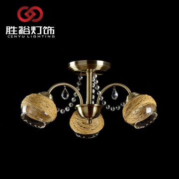 2015 Zhongshan popular bright glass ceiling light