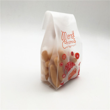 OPP Flat Cellophane Bags with Sealing Sticker - 50pcs/set Christmas Cookie Candy Packaging