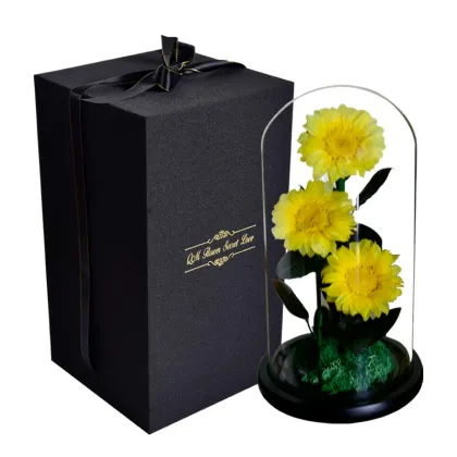 Unique Glass Dome Sunflower - Eternal Blooms Hot Sale