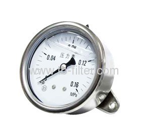 Liquid Filled Pressure Gauge With Compatible Gases And Liquids 
