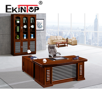 Latest Modern L Shape Office Table with Three Drawers