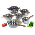 Stainless Steel 12PCS Cooking Pot Kitchenware