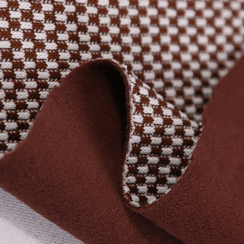 Cetakan Bulat Fabrik Waffle Print 100% Polyester HACCI