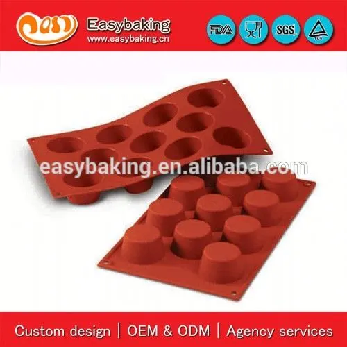 Factory direct sell 11 Cavities small muffin cake silicone bakeware