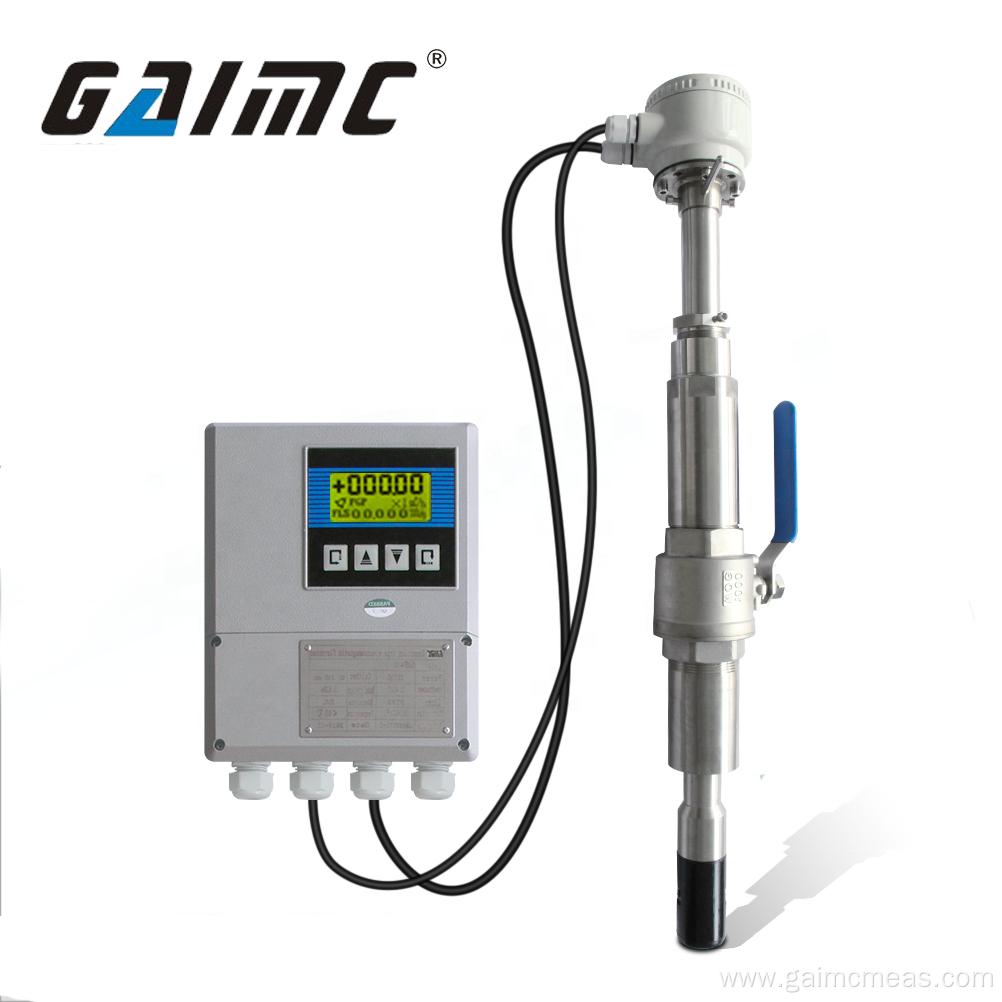 Insert type magnetic digital flow meter for slurry