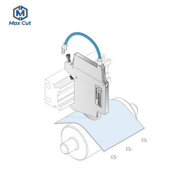 Schmelzstoff Slitter Messer Pneumatic Blatthalter
