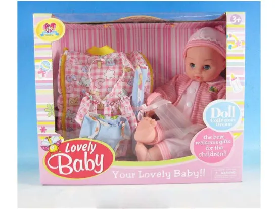 16" DOLL  WITH BACKPACK