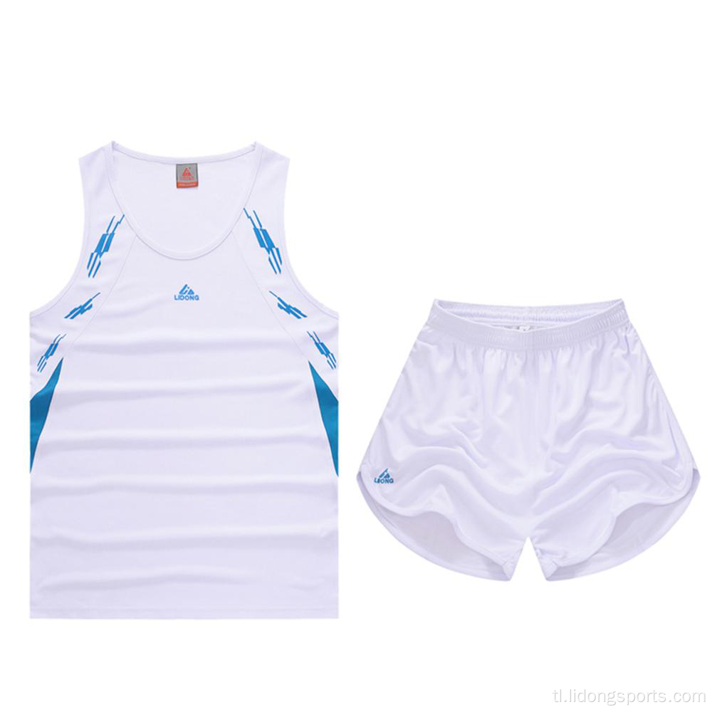 Pakyawan pasadyang track at field basketball jersey