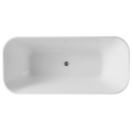 55 Inch Soaking Tub Simple Style Acrylic Bath Tub