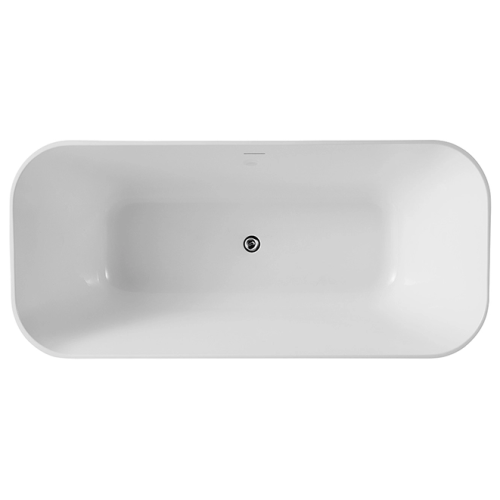 55 Inch Soaking Tub Simple Style Acrylic Bath Tub