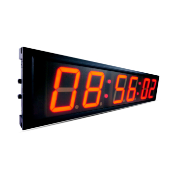 4-Inch Mini Wall Clock with LED Display and Countdown Feature