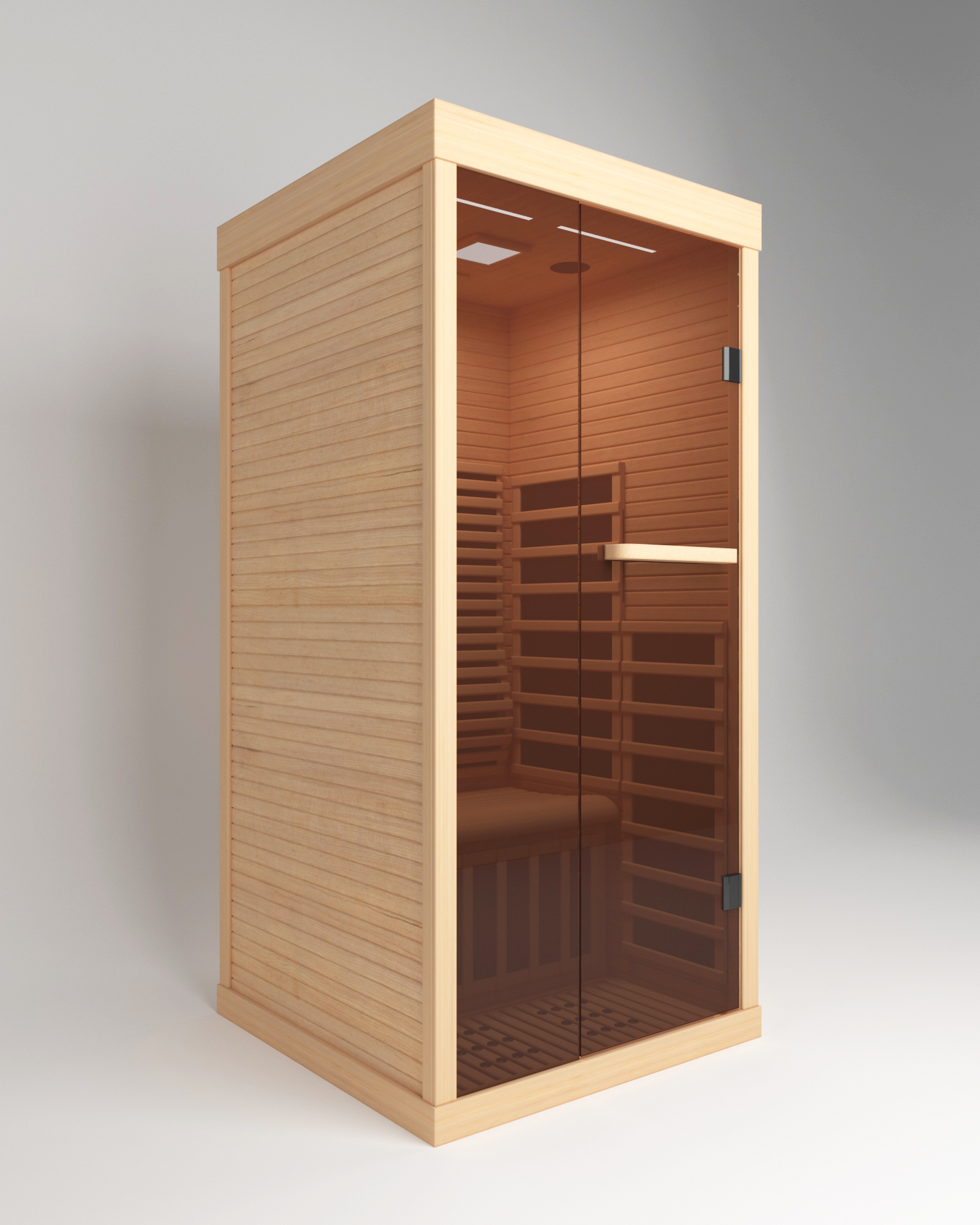 Multi-functional single-person far-infrared sauna room