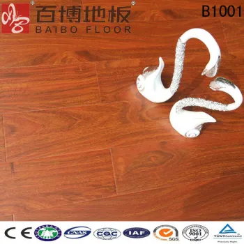 Real wood texture HDF engineered flooring high glossy 12mm