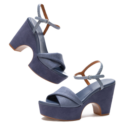 Chunky Heeled Sandals for Summer Women