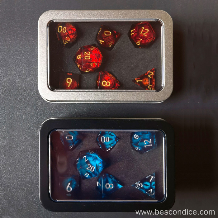 Custom Dice Tinbox with Display Window
