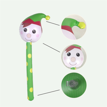 Christmas Stick Inflatable Santa Claus Ornament for Kids