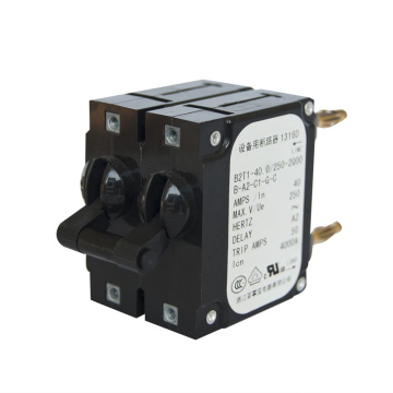 BSB B2 Hydraulic Magnetic Circuit Breaker 2 Poles 80V-250V 10A-32A Bullet Terminal Type