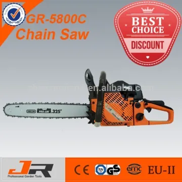 high quality gasoline 58cc chainsaw 5800/ chain saw 5800