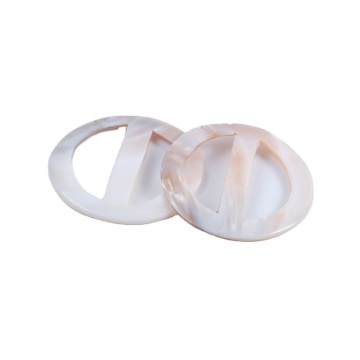 Adjustable Shell Ring Buckle: Versatile Fastener for Waist Belts, Shoes, Garments, and Bags - Model KR50048