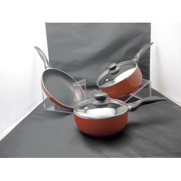 pressed non stick cookware set